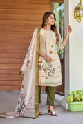 Elegant Off White Golden Motif Anarkali Kurta Set With Dupatta