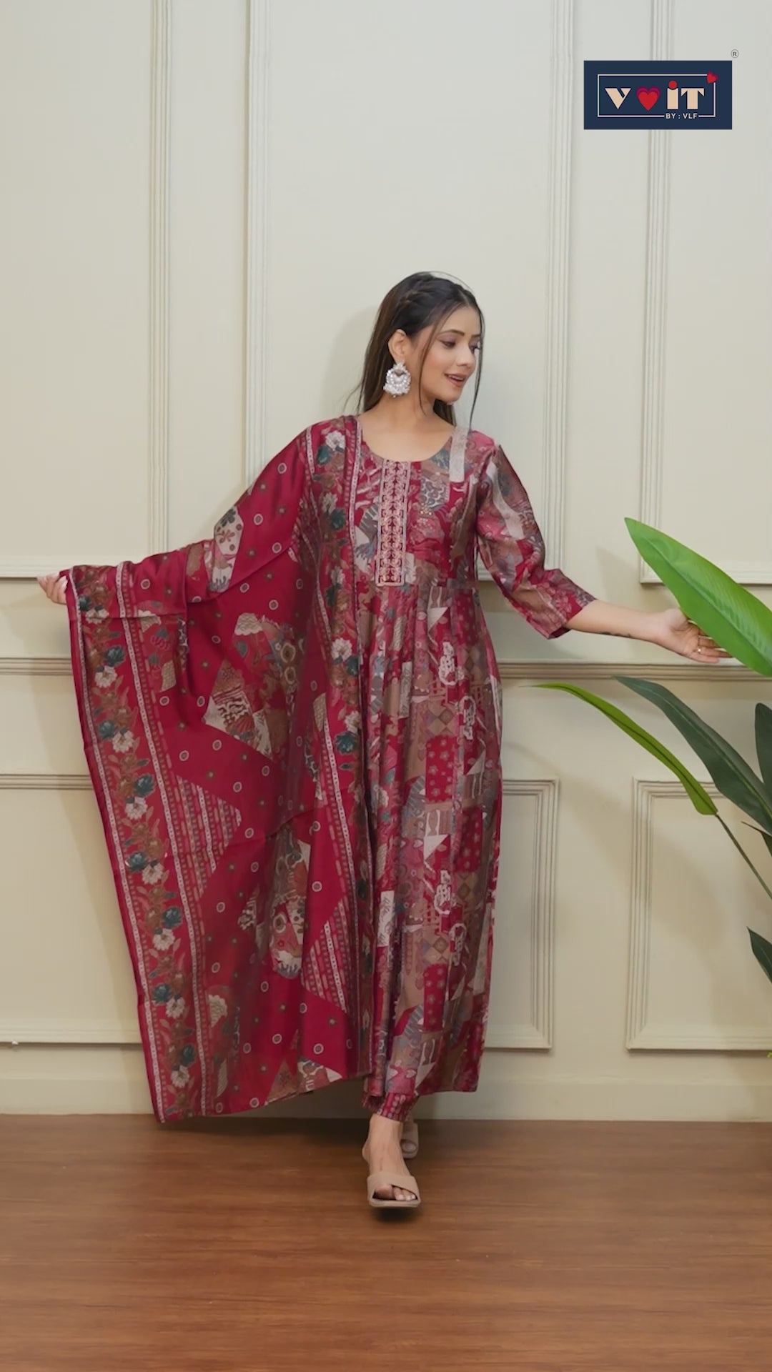 Soft Pink Floral Harmony Pakistani Kurta Set with Dupatta